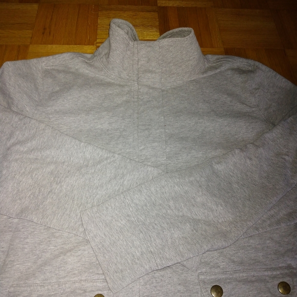 Studio by Liz Claiborne Gray button up sweater - Picture 3 of 4